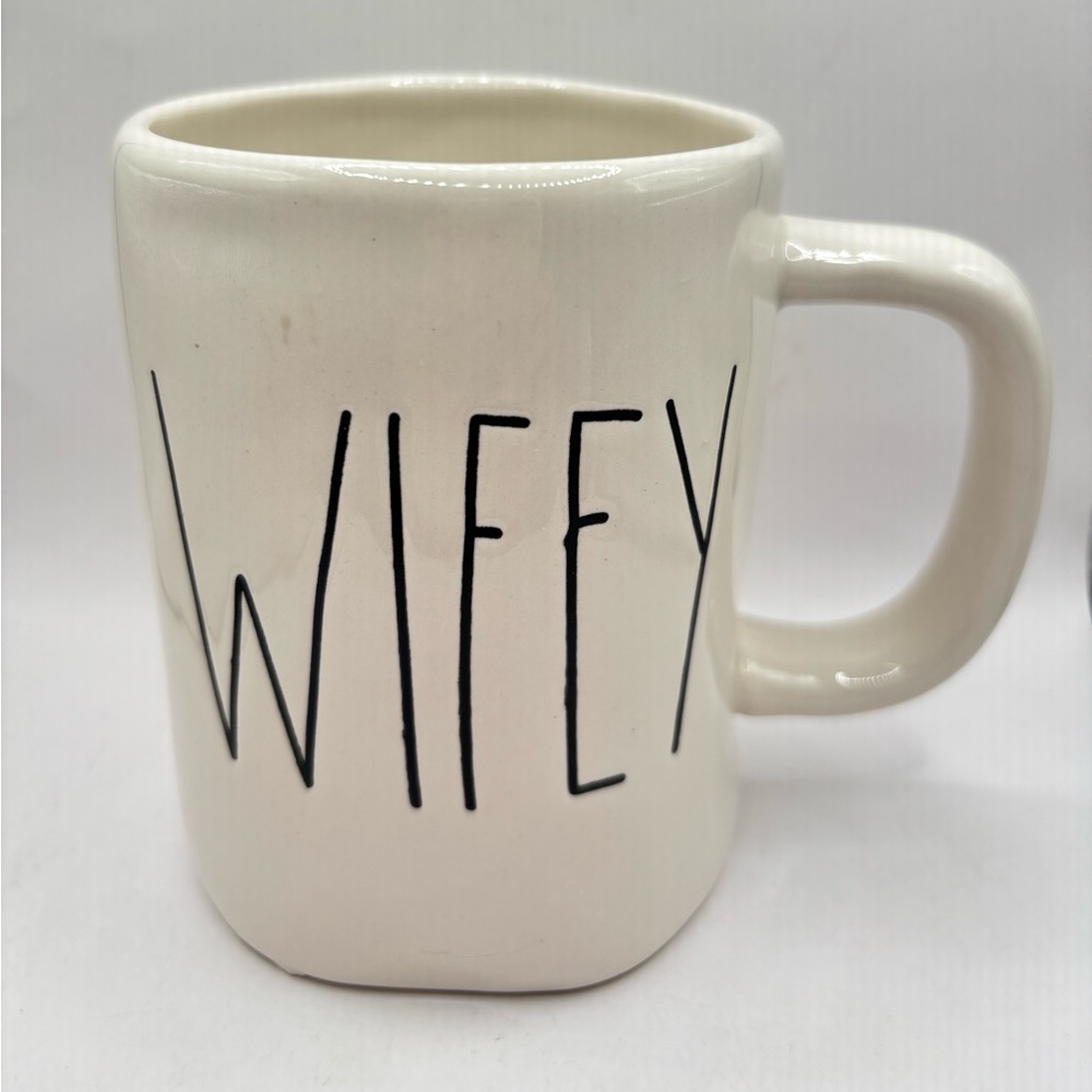 Wifey Ceramic Coffee Mug - White by Rae Dunn